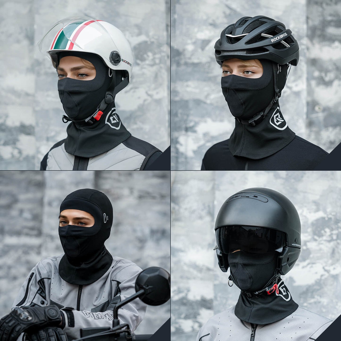 Balaclava, Windproof, Breathable Fleece, for Outdoor Sports, Unisex, ROCKBROS