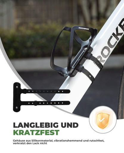Universal bottle holder for bicycles. No drilling required. Base for conversion. ROCKBROS