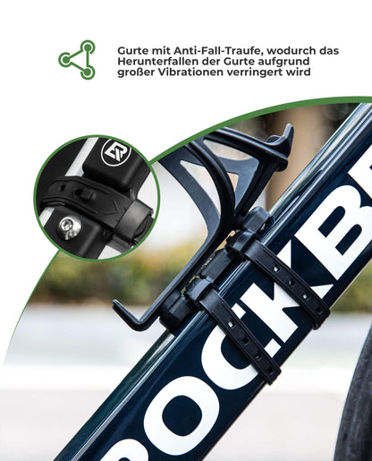 Universal bottle holder for bicycles. No drilling required. Base for conversion. ROCKBROS