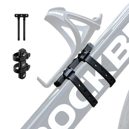 Universal bottle holder for bicycles. No drilling required. Base for conversion. ROCKBROS