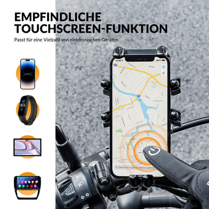 Winter cycling gloves with gel padding, touchscreen compatible, ROCKBROS