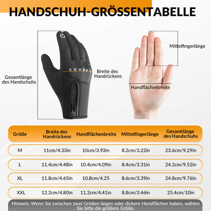 Winter cycling gloves with gel padding, touchscreen compatible, ROCKBROS