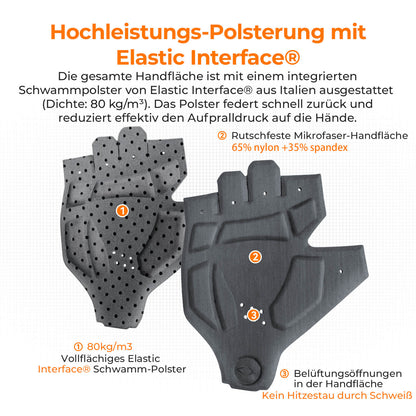 ROCKBROS Elastic Interface® Halbfinger Fahrradhandschuhe
