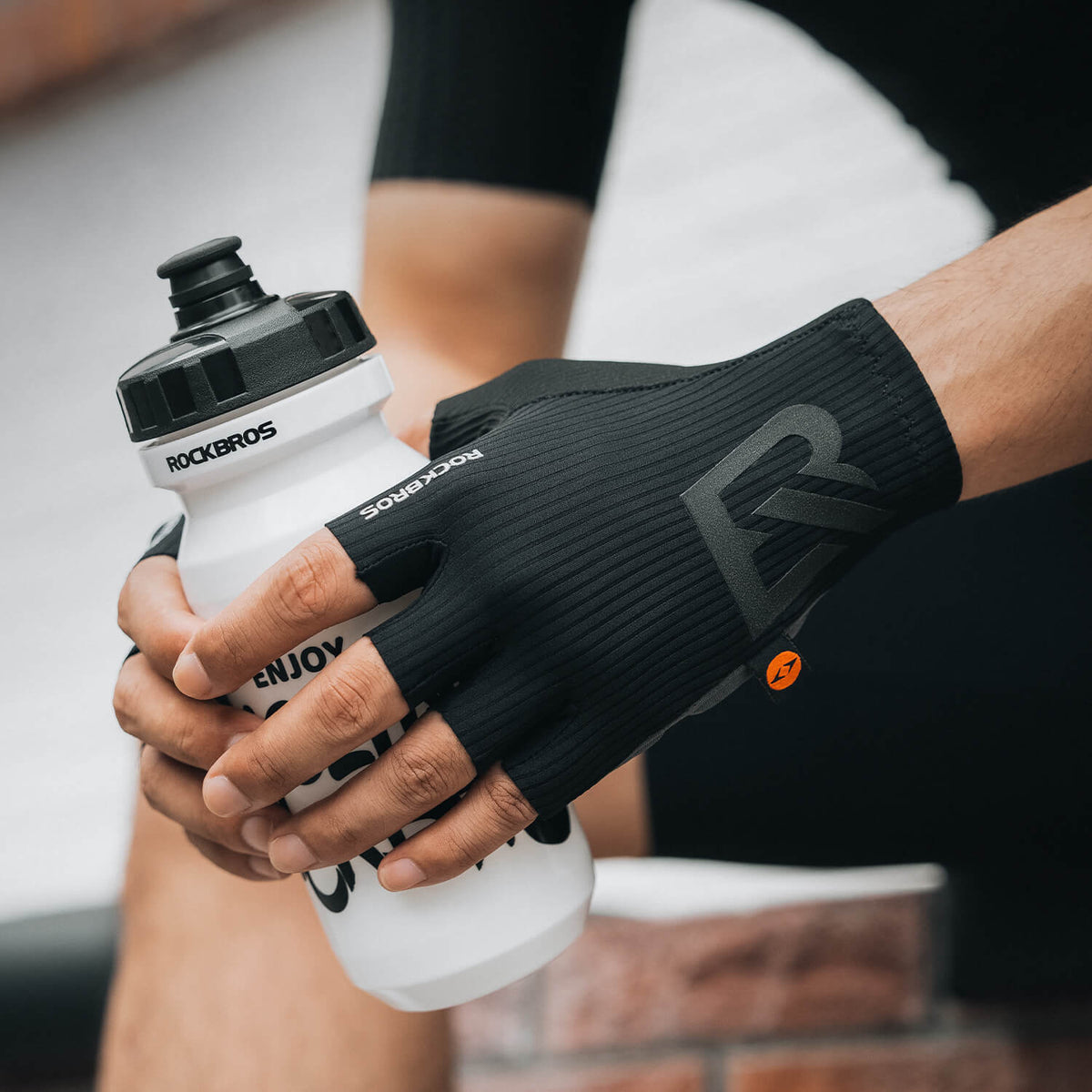 ROCKBROS Elastic Interface® Halbfinger Fahrradhandschuhe