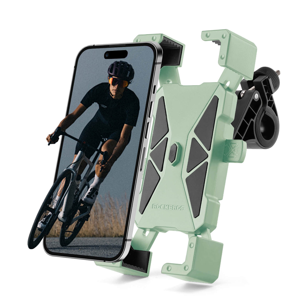 ROCKBROS Fahrrad Handyhalterung 360° Drehbar für Handy 4.5~7.2"