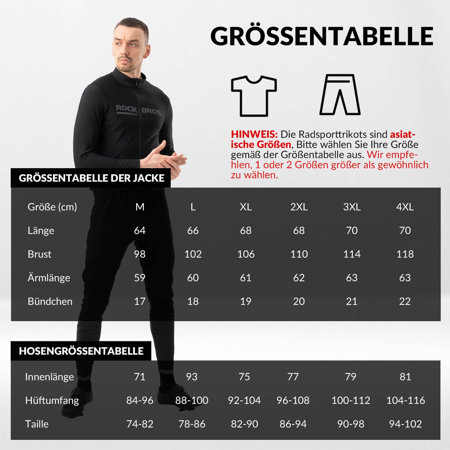 Cycling Jacket & Pants Winter Suit Sporty Cycling Clothing ROCKBROS