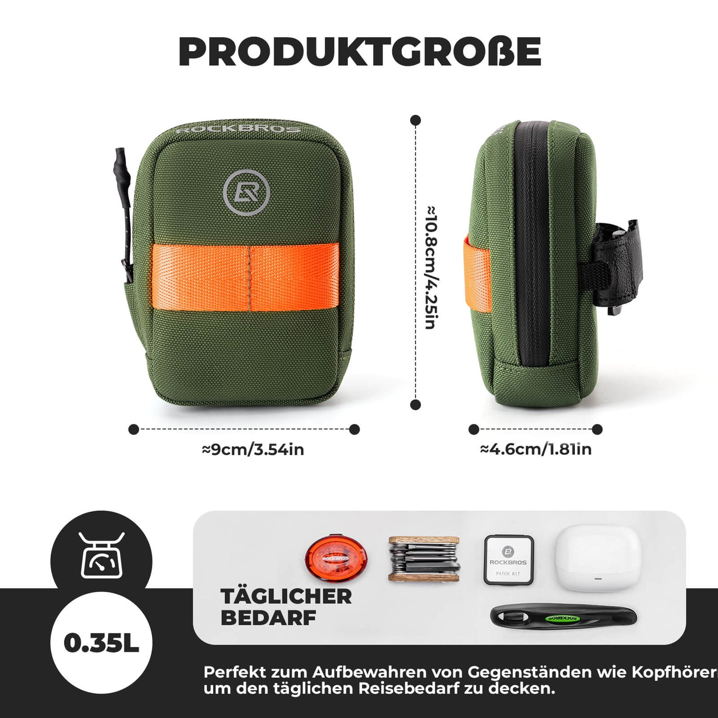 Bicycle Saddle Bag Compact Storage Bag Road Bike MTB ROCKBROS