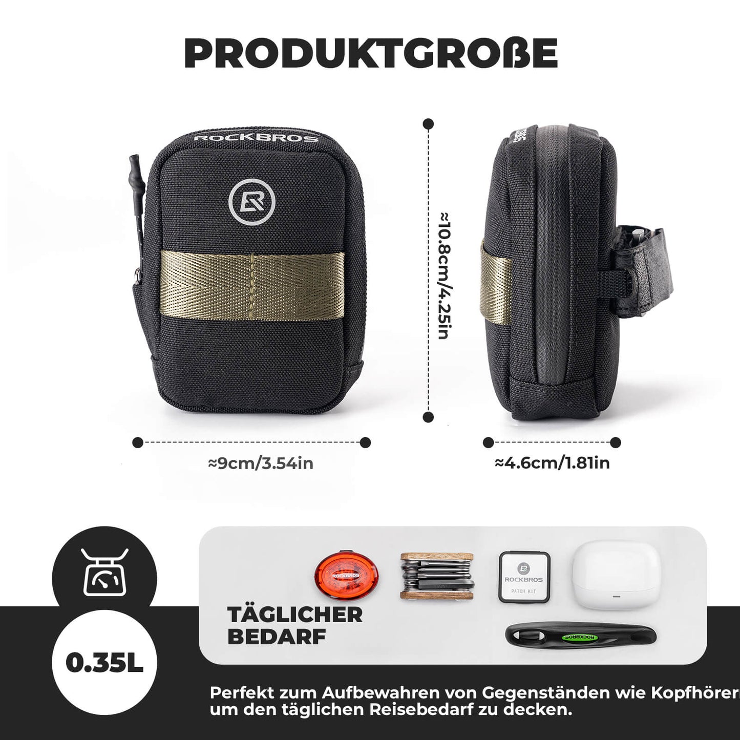 Bicycle Saddle Bag Compact Storage Bag Road Bike MTB ROCKBROS