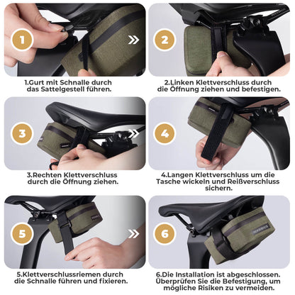 Bicycle saddle bag Lightweight Compact Waterproof Road bike MTB ROCKBROS