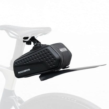 Bicycle saddle bag with mudguard, water-repellent, 1.3L/0.8L, ROCKBROS