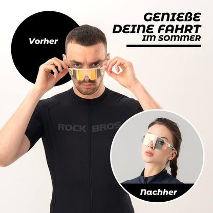 ROCKBROS Fahrradbrille Photochromatisch Sonnenbrille UV400-Schutz