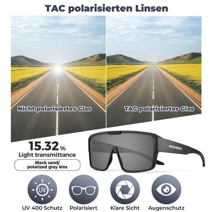 Polarized cycling glasses, outdoor sunglasses, over-glasses, MTB road bike, ROCKBROS