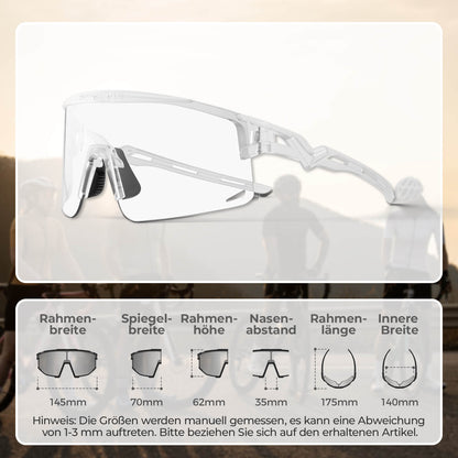 Cycling glasses, photochromic/polarized, windproof, UV protection, ROCKBROS