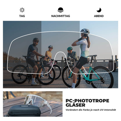 Cycling glasses, photochromic/polarized, windproof, UV protection, ROCKBROS