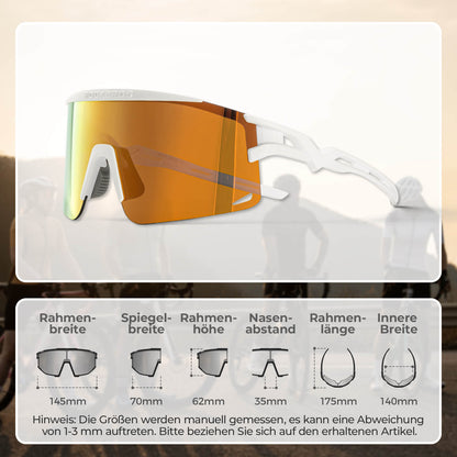 Cycling glasses, photochromic/polarized, windproof, UV protection, ROCKBROS