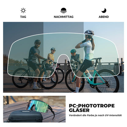 Cycling glasses, photochromic/polarized, windproof, UV protection, ROCKBROS