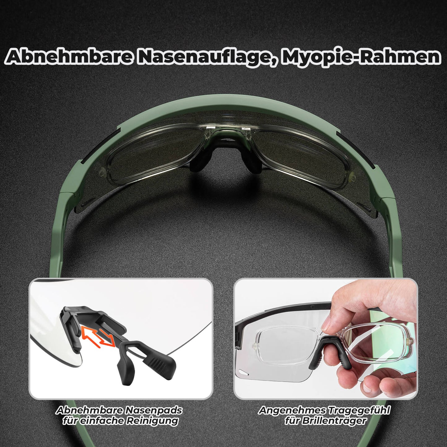 Cycling glasses, photochromic/polarized, windproof, UV protection, ROCKBROS