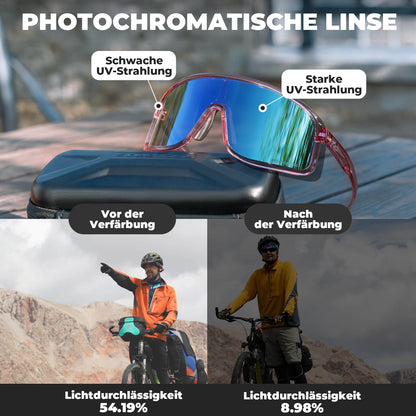 ROCKBROS Sonnenbrille Selbsttönend UV400-Schutz