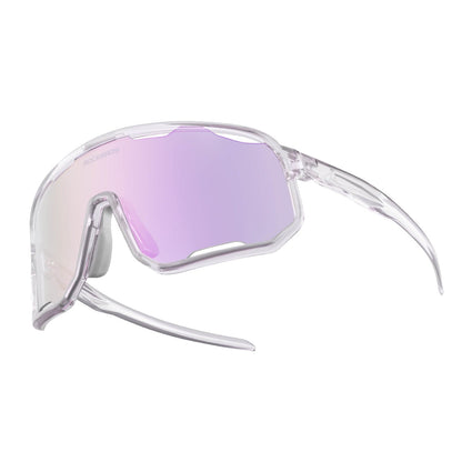 Cycling glasses, photochromic sunglasses, UV protection, interchangeable nose pads, women's/men's, ROCKBROS