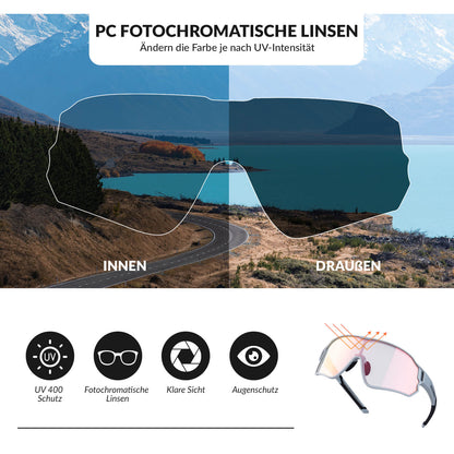 ROCKBROS Federleichte Polarisierte Fahrradbrille (UV400)