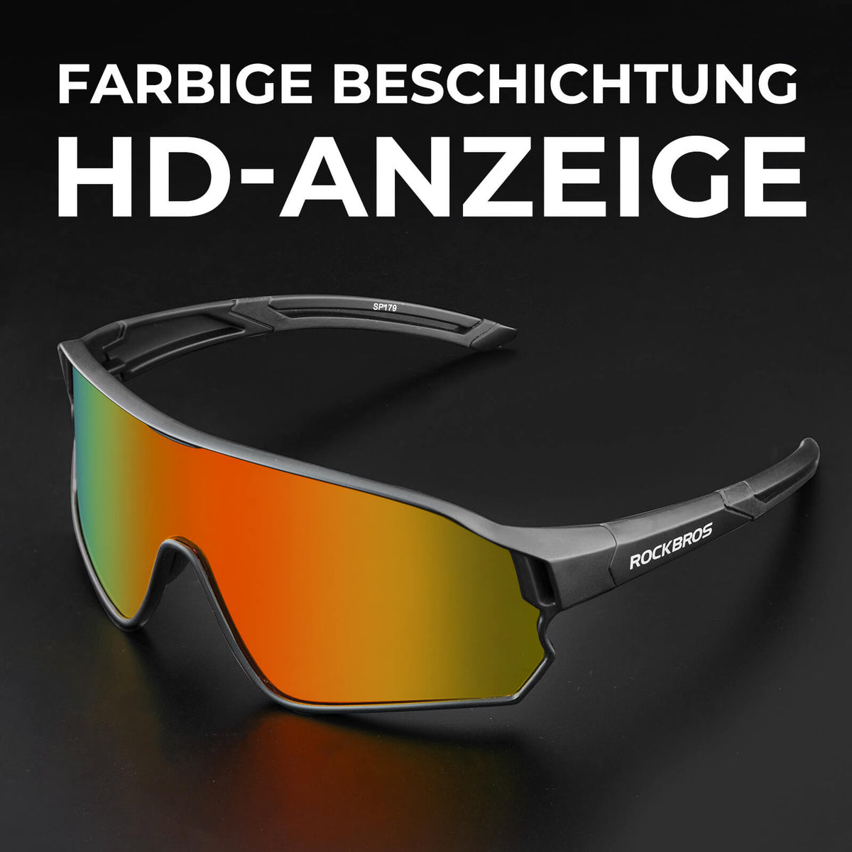 ROCKBROS Federleichte Polarisierte Fahrradbrille (UV400)