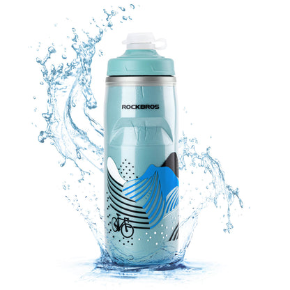 620 ml cycling bottle, sports bottle with 5-hour cooling function, ROCKBROS