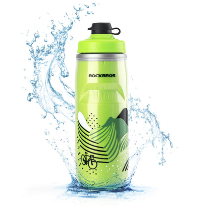 620 ml cycling bottle, sports bottle with 5-hour cooling function, ROCKBROS