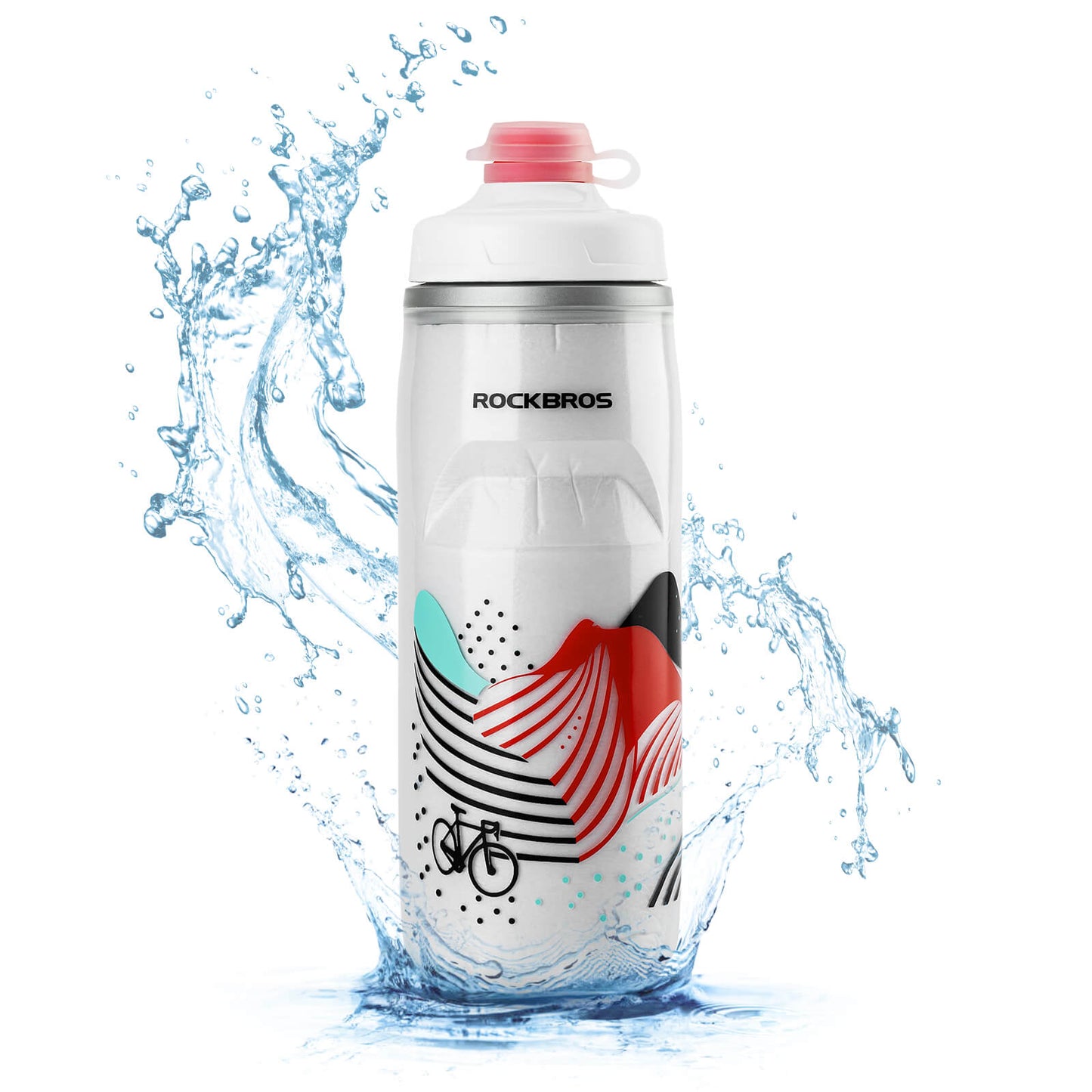 620 ml cycling bottle, sports bottle with 5-hour cooling function, ROCKBROS