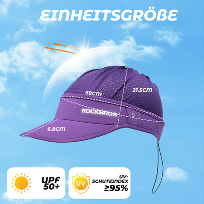 ROCKBROS Pferdeschwanz Kappe UV-Schutz Sommer Unisex