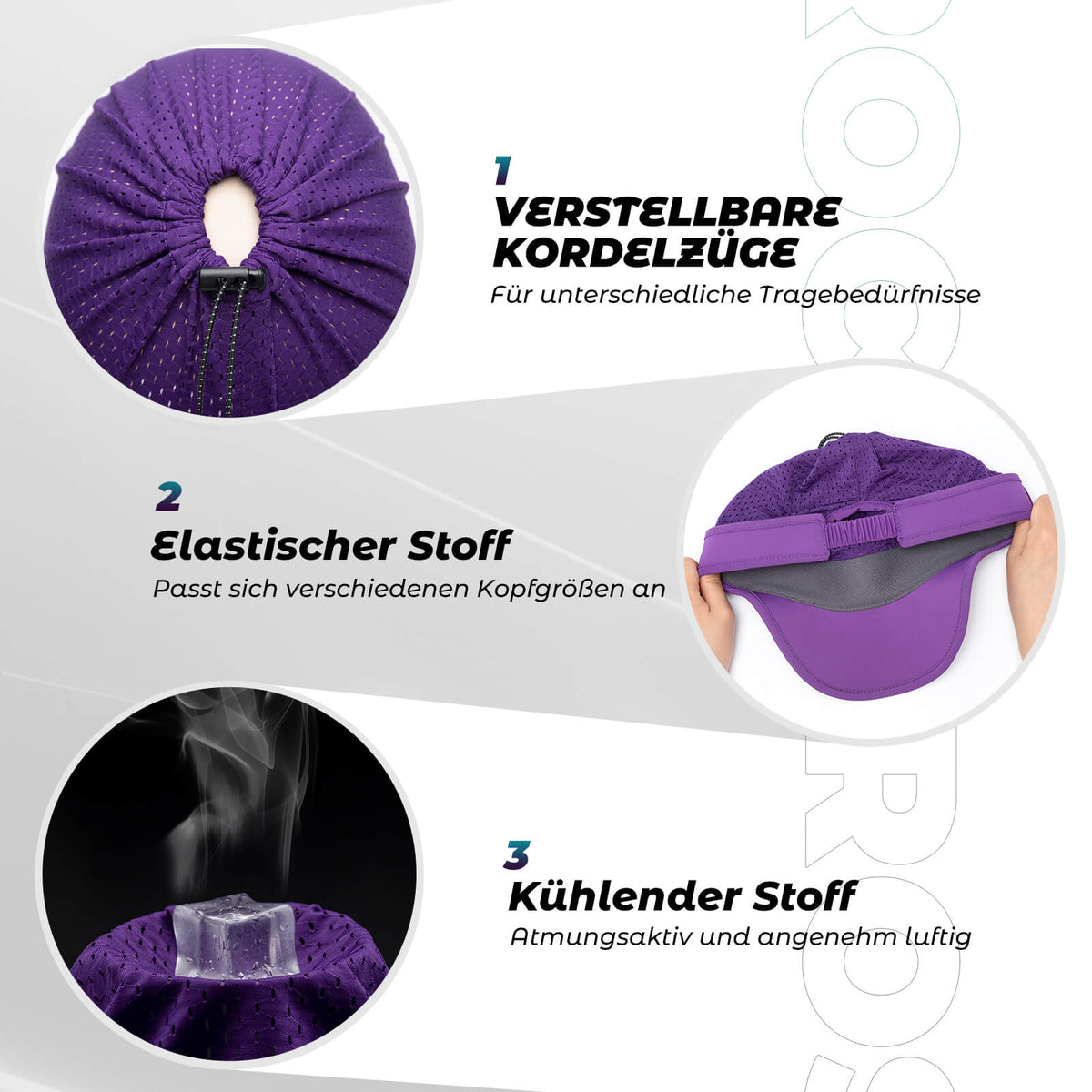 ROCKBROS Pferdeschwanz Kappe UV-Schutz Sommer Unisex