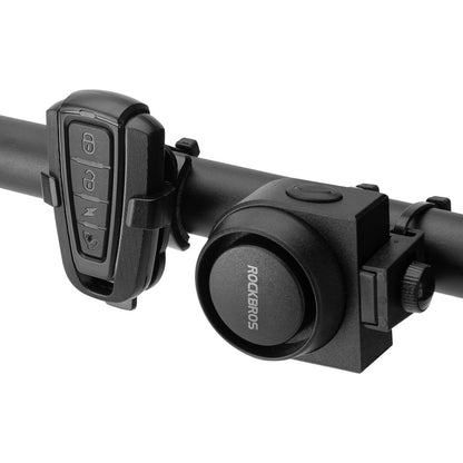 Wireless Electric Bicycle Bell with Warning Siren, IPX5, ROCKBROS