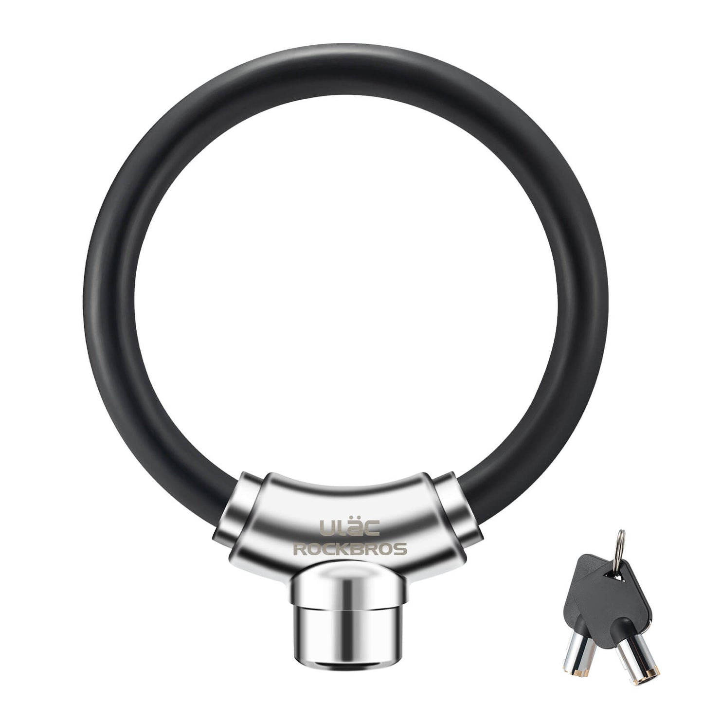 Bicycle lock cable lock with Velcro fasteners, no key required, ROCKBROS