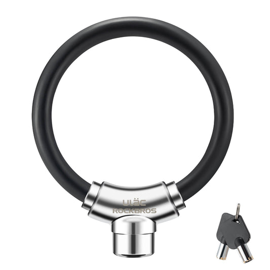 Bicycle lock cable lock with Velcro fasteners, no key required, ROCKBROS