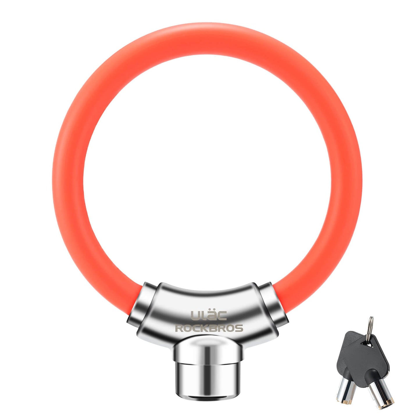 Bicycle lock cable lock with Velcro fasteners, no key required, ROCKBROS