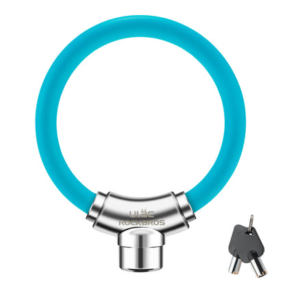 Bicycle lock cable lock with Velcro fasteners, no key required, ROCKBROS