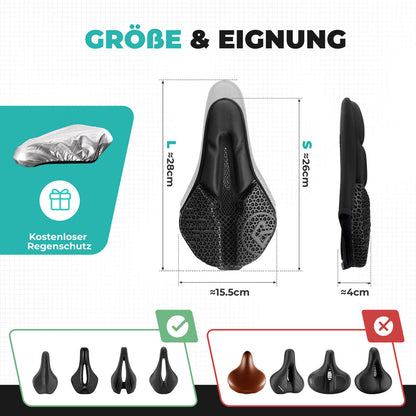 Bicycle seat cover, saddle cover, 3D shock-absorbing padding, ROCKBROS