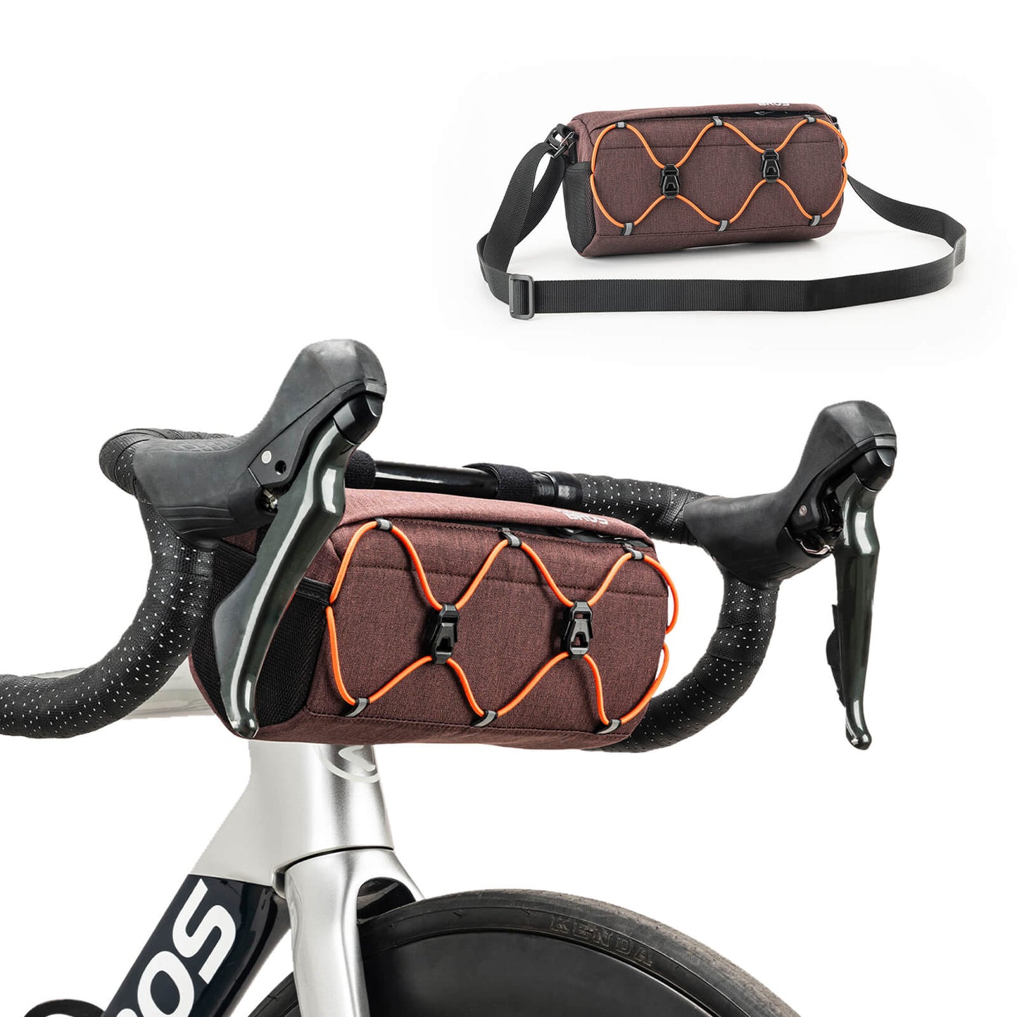 Bicycle handlebar bag 2.2L with shoulder strap in 6 colors ROCKBROS
