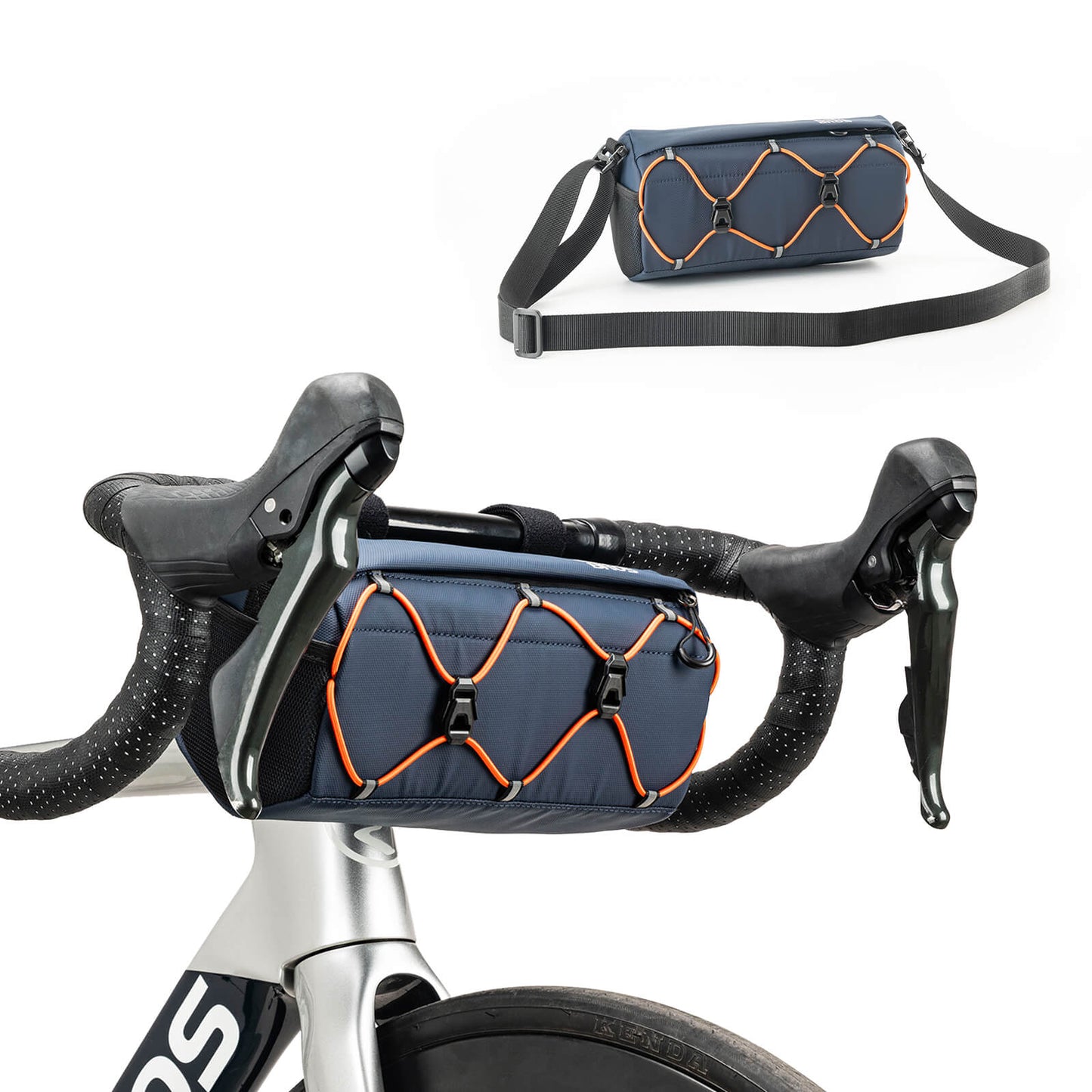 Bicycle handlebar bag 2.2L with shoulder strap in 6 colors ROCKBROS