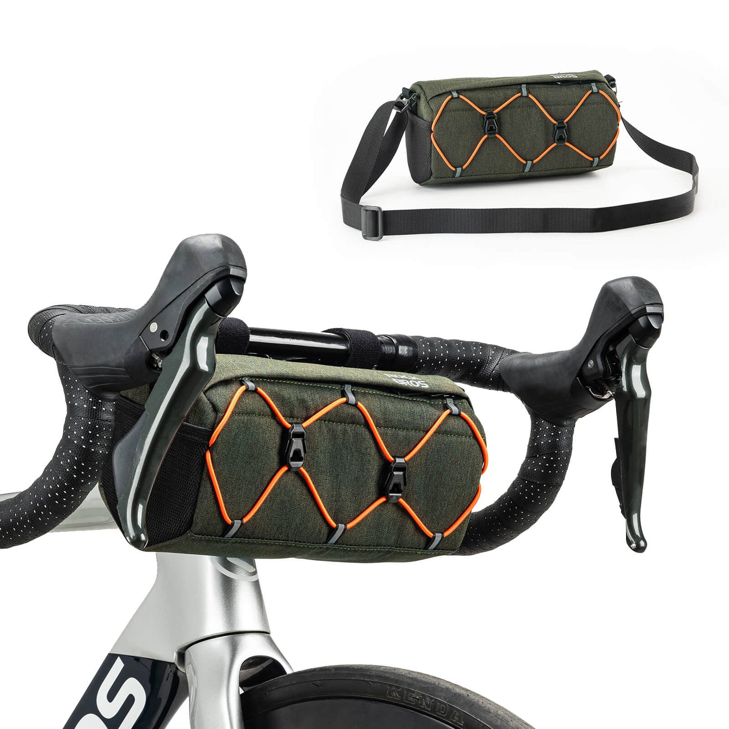 Bicycle handlebar bag 2.2L with shoulder strap in 6 colors ROCKBROS