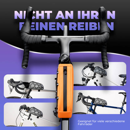 ROCKBROS Oberrohrtasche 1 L Vollständig Reflektierend Weiß/Orange