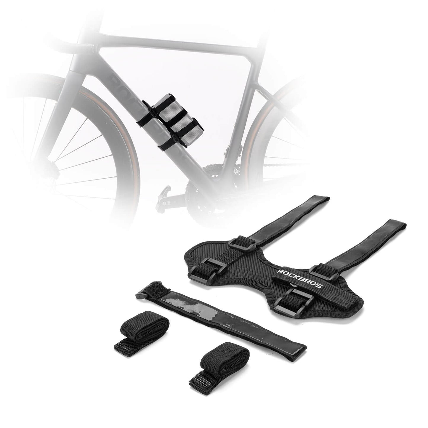 Bottle holder, bicycle speaker mount, adjustable strap, ROCKBROS