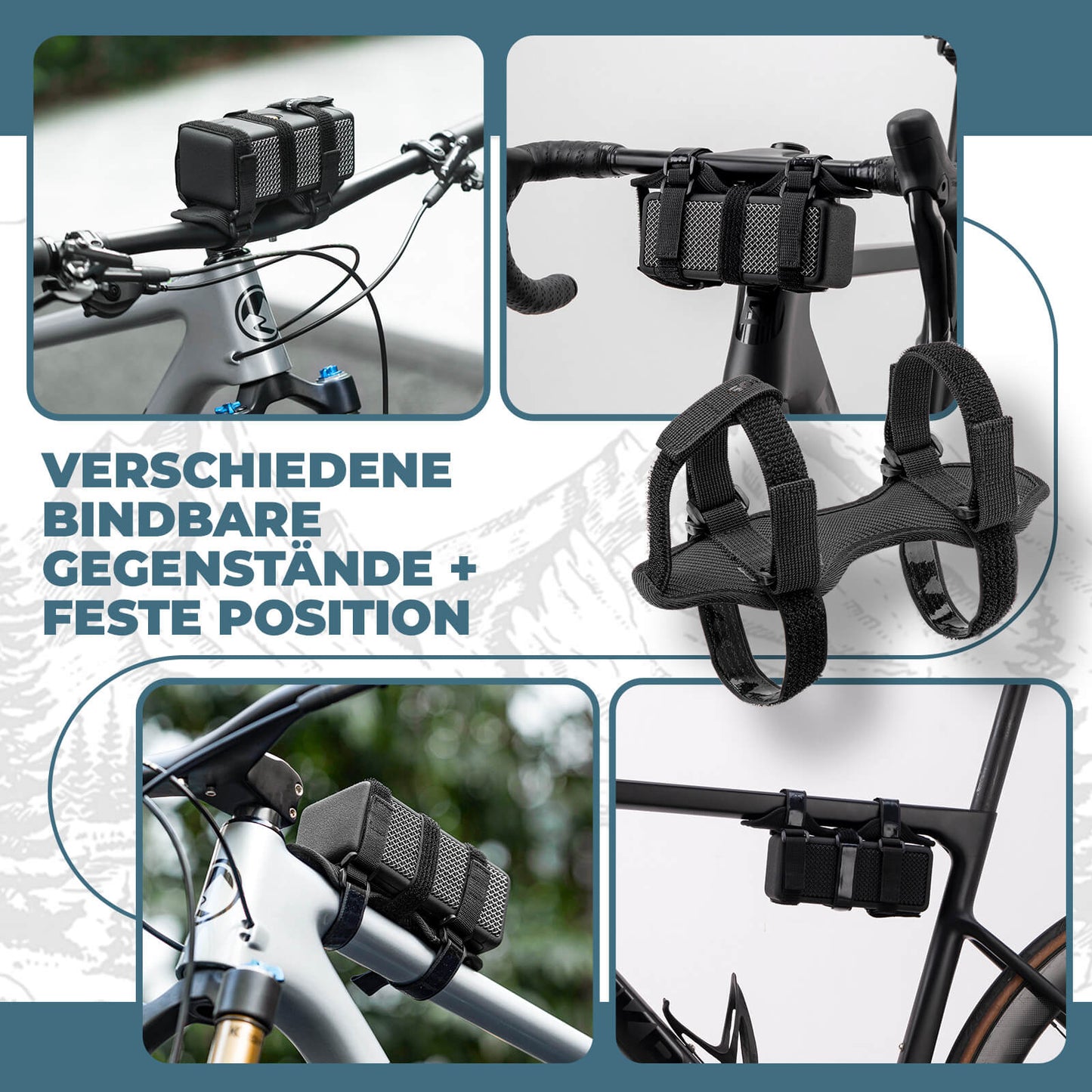 Bottle holder, bicycle speaker mount, adjustable strap, ROCKBROS