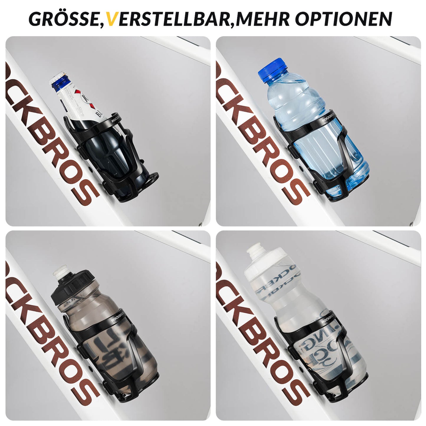 Bottle holder, bicycle accessory, lightweight, sturdy, ROCKBROS