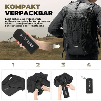 ROCKBROS Herren Leichte Fahrradjacke Atmungsaktiv Frühling
