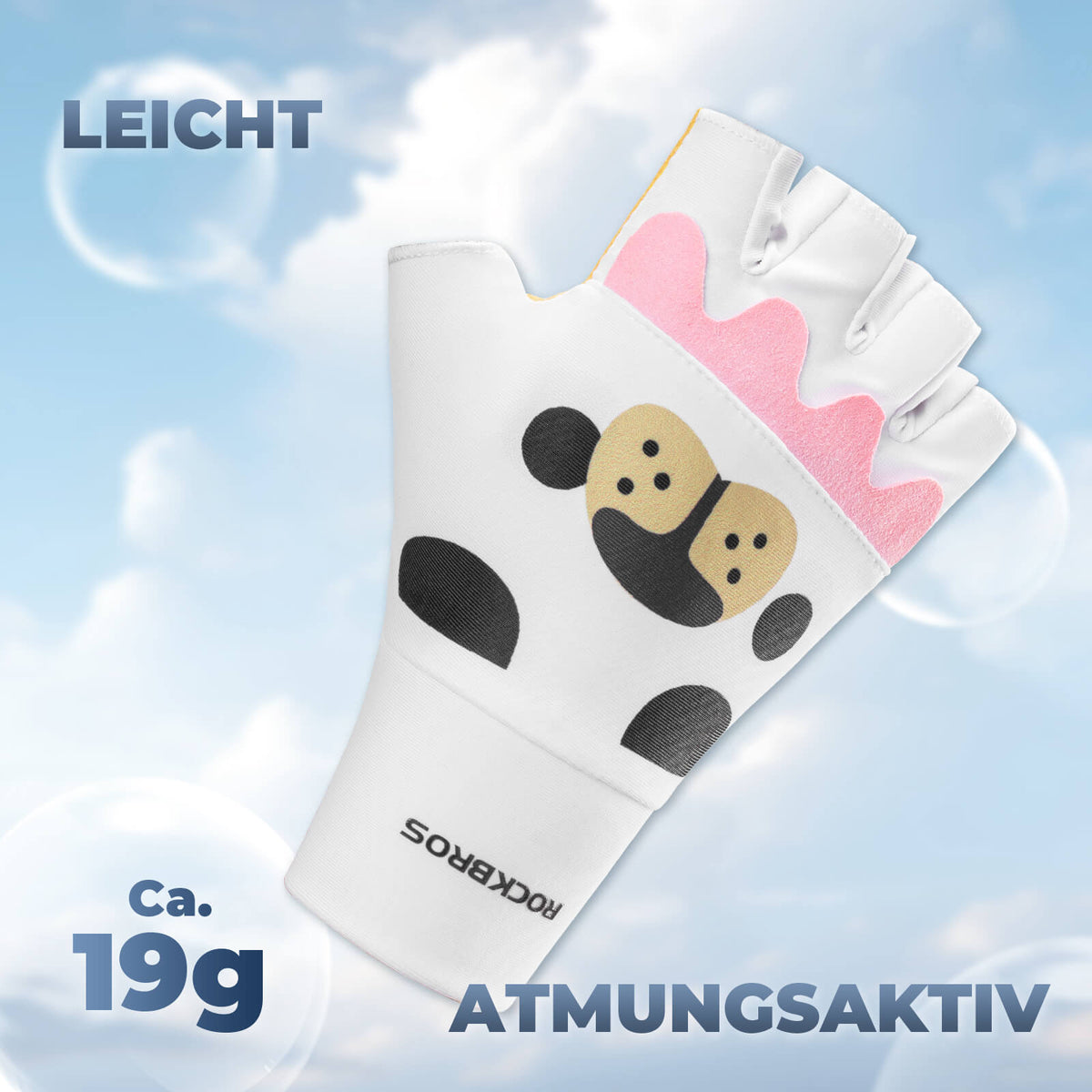 ROCKBROS Kinder Halbfinger Fingerlose Fahrradhandschuhe