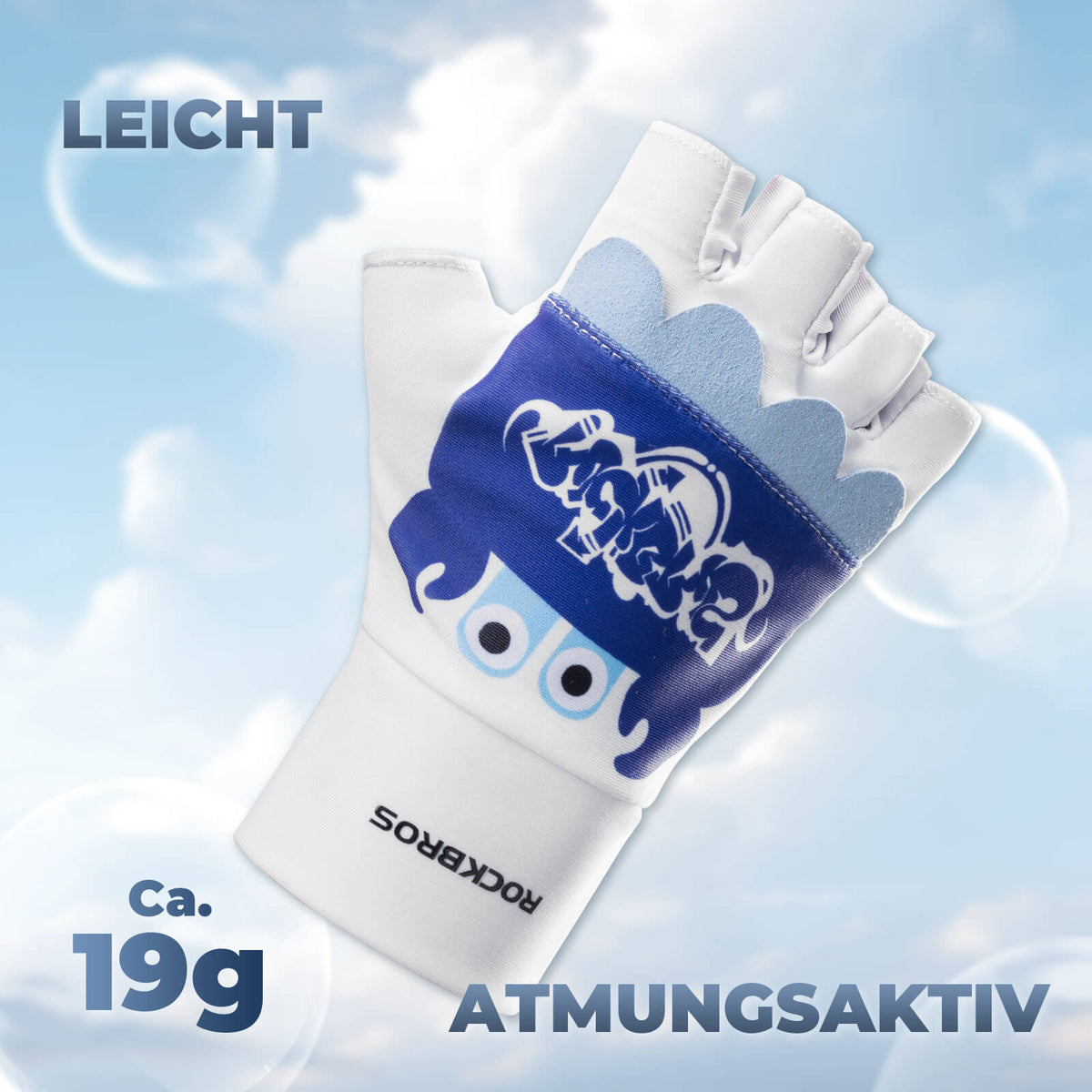 ROCKBROS Kinder Halbfinger Fingerlose Fahrradhandschuhe