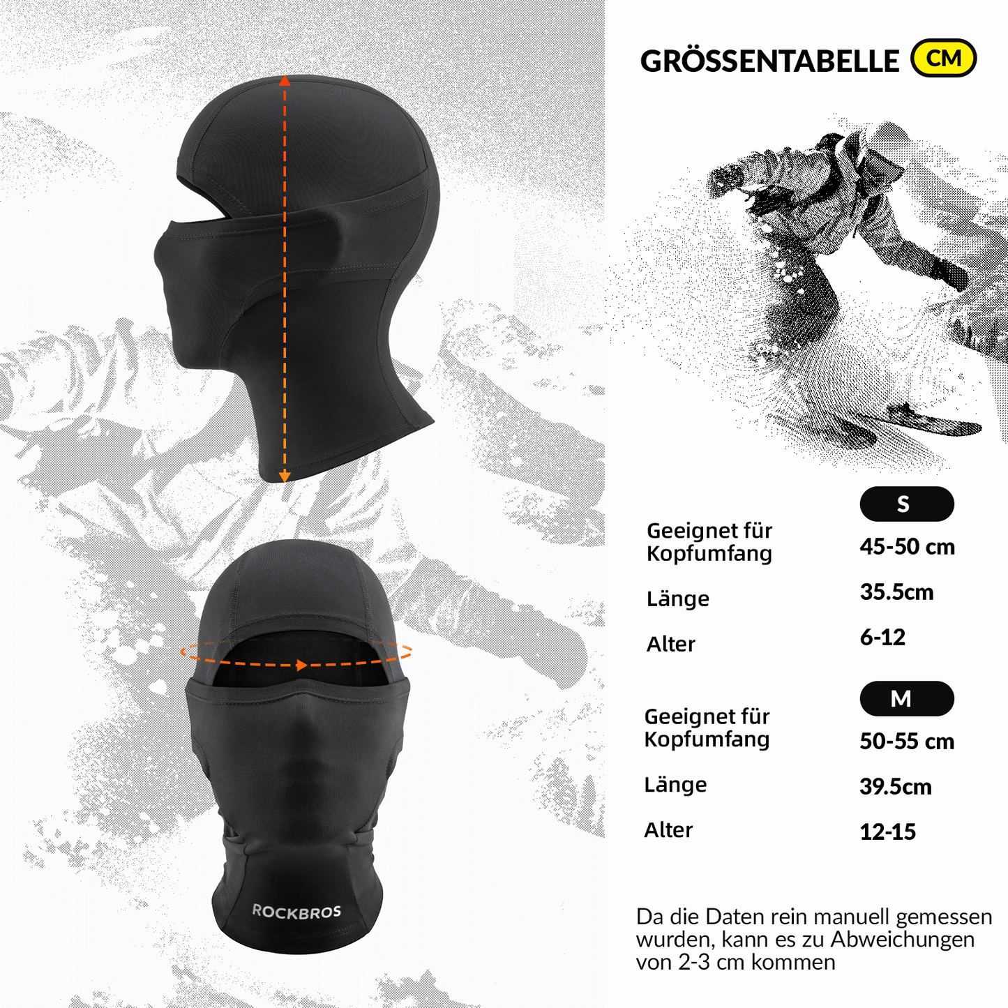 Kids Winter Balaclava Face Mask for Girls/Boys ROCKBROS