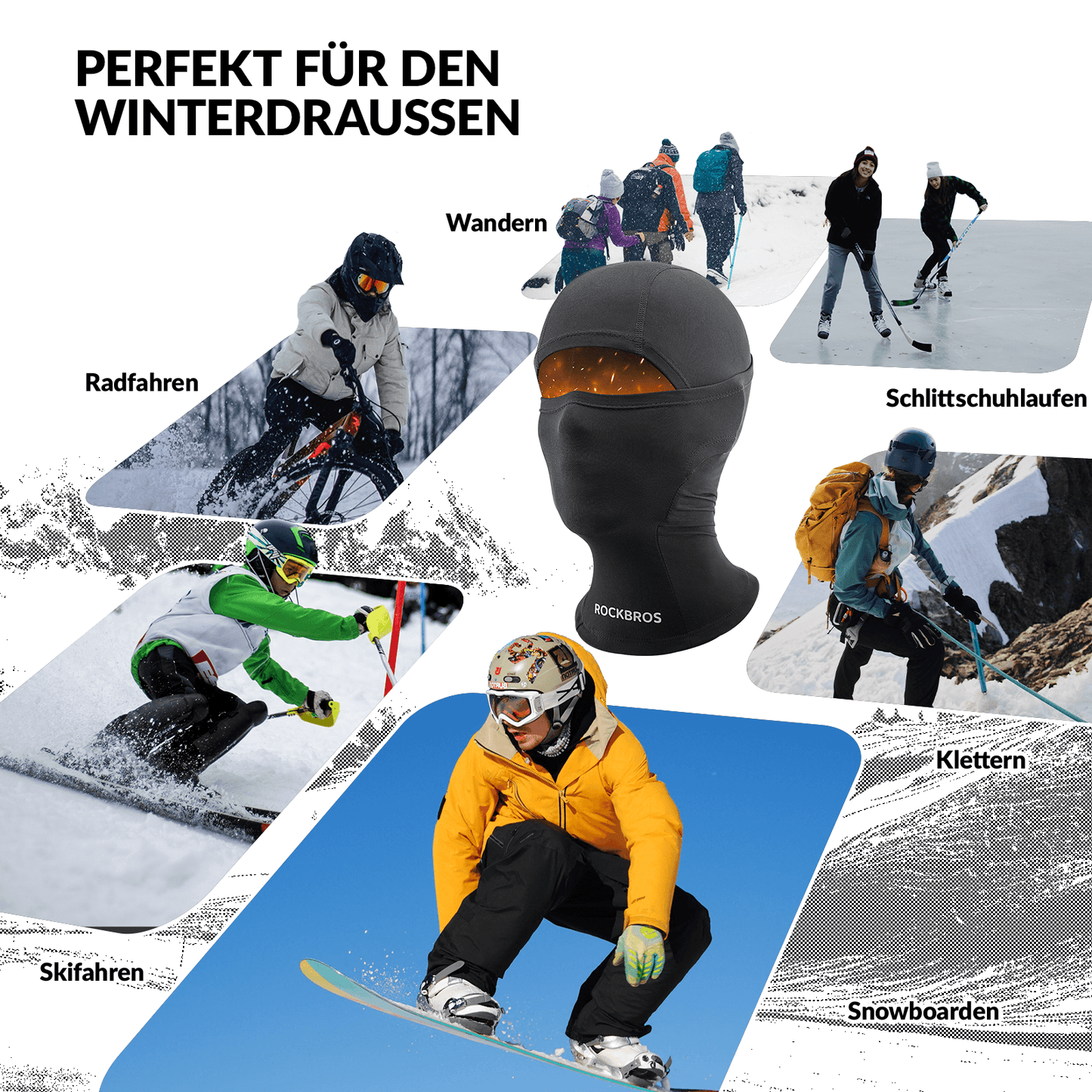 Kids Winter Balaclava Face Mask for Girls/Boys ROCKBROS