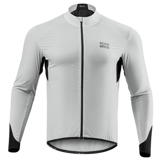 ROCKBROS Leichte Fahrradjacke Atmungsaktiv Reflektierend Grau Herren