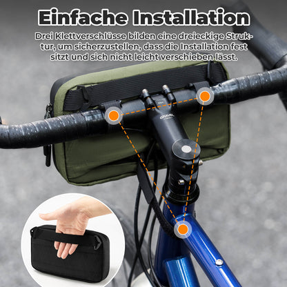 ROCKBROS Lenkertasche Fahrradtasche mit Schultergurt 2,1L